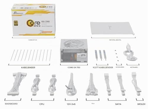 Seasonic PC-Netzteil Core GX-750-V2-WHITE 750W Bild 4