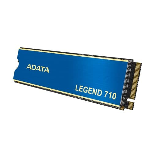 ADATA SSD Legend 710 M.2 1TB PCIe Gen3x4 2280 (2.400/1.800MB), Unterstützt NVMe 1.4, LDPC- und AES-256-Bit-Verschlüsselung, Schwarz