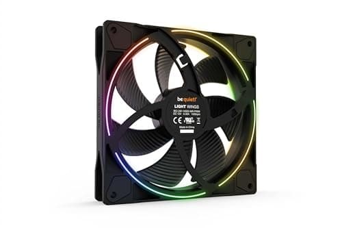 be quiet! Light Wings 140mm PWM Triple Pack Lüfter, enthält 3 Lüfter, ARGB-Beleuchtung, vielzählige Farben und Effekte, 18 ARGB LEDs, 7 geräuschoptimierte Lüfterblätter, hoher Airflow Bild 8