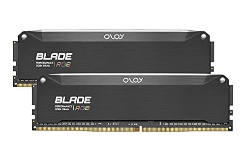 OLOy DDR4 RAM 16GB (2x8GB) Black Hairline Blade RGB 3600MHz CL18 1.35V 288pin Desktop Gaming UDIMM (MD4U0836180BRKDA) Bild 4