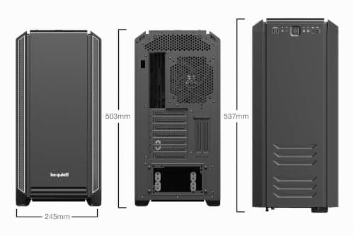 be quiet! Silent Base 601 ATX PC Midi PC Gehäuse mit Seitenfenster Silber Bild 4