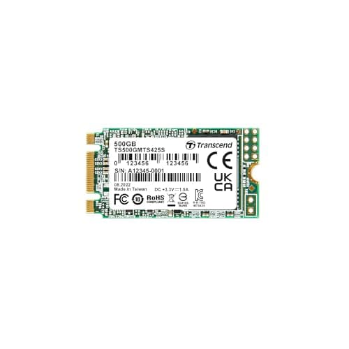 Transcend MTS425S 500GB M.2 2242 SATA III B+M Key, 3D NAND, DRAM-less, Bis zu 530/480 mb/s, Interne SSD für Gaming-Handhelds, Ultrabooks und NUC 500 GB Bild 2