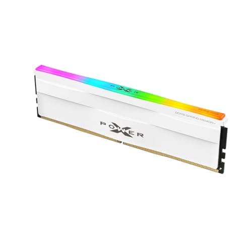 Silicon Power DDR5 16GB Zenith RGB 6000MT/s (PC5-48000) 288-pin CL36 1.35V UDIMM Desktop Memory Module RAM SP016GXLWU60FFSH Weiß Bild 6