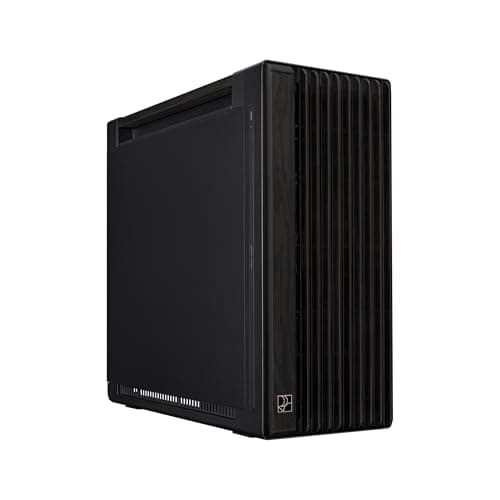 ASUS ProArt PA602 Wood Edition Metal Panel E-ATX PC Gehäuse (zertifiziertes Holz, vorinstallierte Systemlüfter und Grafikkartenhalter, unterstützt 420 mm Radiator, IR-Staubsensor, USB Typ-C 20Gbps)