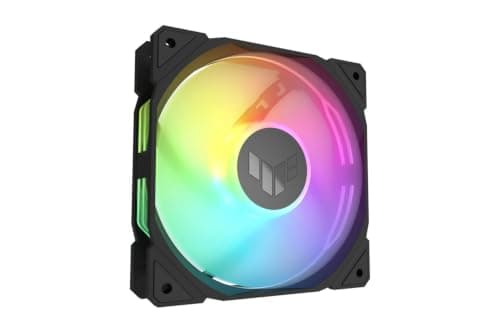 ASUS TUF Gaming TR120 ARGB Standard Blade Black 3IN1 Gehäuselüfter 3er Pack (120mm PWM PC Lüfter, 2000 RPM, 3,3 mm H2O, 77,4 CFM Luftstrom, 16 einzeln adressierbare RGB-LEDs, schwarz) Bild 8