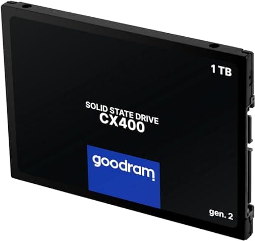 goodram SSD 1TB CX400 Gen.2 1024GB Solid State Drive SSD mit SATA III Interface 3D TLC NAND Flash Speicherchips 2,5 Zoll zur Beschleunigung Ihres PCs bis zu 10 Mal Schwarz 1024 GB 1 TB Bild 6