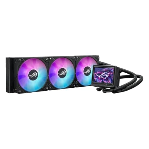 ASUS ROG Ryujin III 360 ARGB Extreme All-in-One-Flüssig-CPU-Kühler (3,5 Zoll LCD Bildschirm, Aseteks Emma Gen8 V2-Pumpe, verdickte magnetische ROG ARGB-Lüfter, Geräuschoptimierung, schwarz) Bild 6