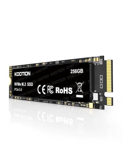 KOOTION SSD M.2 NVMe 256GB, 3100MB/s Lesen, PCIe 3.0 2280 Interne SSD Festplatte Gen3x4 Festkörper-Laufwerk mit SLC Cache, Kompatibel mit Notebook, Laptops und Desktop-PCs