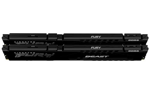 Kingston FURY Beast Schwarz DDR5 64GB (2x32GB) 6000MT/s CL30 DIMM Desktop Gaming Speicher Kit mit 2 AMD EXPO und Intel XMP - KF560C30BBEK2-64 Schwarz 64GB (2x32GB) AMD EXPO-Intel XMP 6000MT/s (EXPO) Bild 8