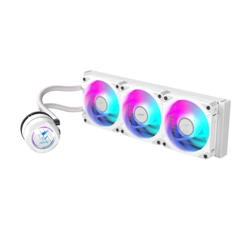 GIGABYTE AORUS WATERFORCE II 360 Ice AIO Flüssigkeits-CPU-Kühler - 3x120mm ARGB-Lüfter, Schiebe-in-Verriegelungsmechanismus, Daisy-Chain, kompatibel mit Intel LGA 1851 und AMD AM5 Bild 4