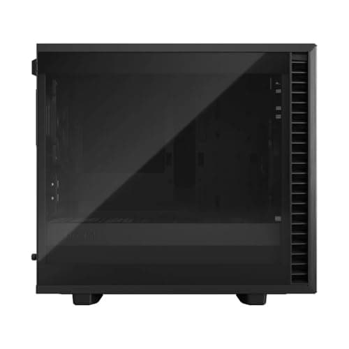 Fractal Design Define 7 Nano Black Brushed Aluminum/Steel Mini ITX Silent Light Tinted Tempered Glass Window Nano Tower Computer Case Schwarz/schiere Freude Bild 6