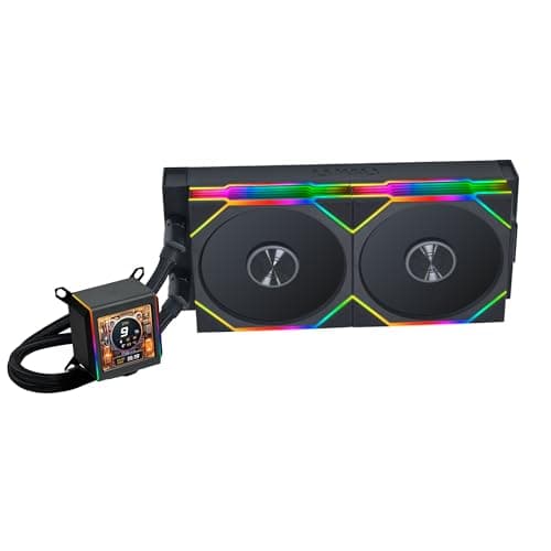 Lian Li Galahad II LCD 280 TL Wireless AiO Wasserkühlung Schwarz – CPU-Kühler mit 280 mm Radiator, LCD Display und TL Wireless ARGB Lüftern Bild 2
