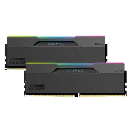 KLEVV CRAS V DDR5 RGB 32GB (2X 16GB) 6000MHz CL30 Gaming-Arbeitsspeicher RAM Kit XMP 3.0 Hochleistungs-Übertaktung 30-36-36-76 32GB (2x16GB) 32GB Kit (2x 16GB) Bild 2