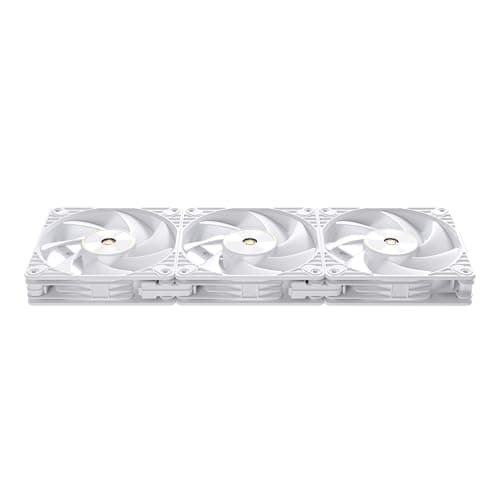 ASUS ProArt PF120 Triple Pack PMW-Ventilatoren mit 120 mm, hohe Leistung, 28 mm Rahmen, LCP-Flügel, leiser Betrieb, Präzisionstechnik, Kettenverbinder, Weiß