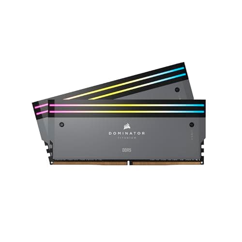 CORSAIR DOMINATOR TITANIUM RGB DDR5 RAM 32GB (2x16GB) Bis zu 6000MHz CL30 AMD EXPO Intel XMP 3.0 Desktop-Arbeitsspeicher – Grau (CMP32GX5M2B6000Z30) Grau 32GB (2x16GB) Bild 2