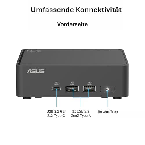 ASUS NUC 15 Pro Slim Kit RNUC15CRKU500002 (Intel Core i5 Ultra Prozessor, Arc Grafik, WiFi 7, Bluetooth 5.4, ohne Betriebssystem, mit EU-Netzkabel) Intel Core U5 225H Slim Bild 6
