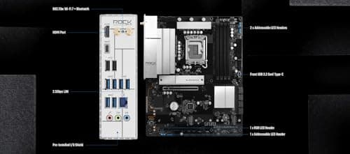 MB ASRock Intel 1851 B860 Rock WiFi 7 Bild 6