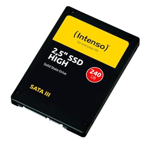 Intenso Interne 2,5" SSD SATA III High, 240 GB, 520 MB/Sekunden, Schwarz, Festkörper-Laufwerk 240GB Sata 2,5" High Bild 2