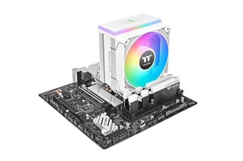 Thermaltake ASTRIA 400 ARGB CPU Kühler Weiß – Tower Luftkühler 120mm PWM, 6x6mm Direct Contact Heatpipes, 230W TDP, leise 26,8 dBA, 5V ARGB Sync, Intel LGA1851/1700, AMD AM5/AM4 ASTRIA 400 Snow Bild 4