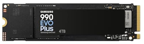 Samsung 990 EVO Plus NVMe M.2 SSD 4 TB, PCIe 4.0 x4 / PCIe 5.0 x2, NVMe 2.0 (2280), 7.250 MB/s Lesen, 6.300 MB/s Schreiben, Interne SSD für Gaming und Grafikbearbeitung, MZ-V9S4T0BW Bild 2