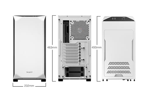 be quiet! Pure Base 500 White, PC-Gehäuse, 2X Pure Wings 2 140mm Lüfter, Airflow und Silence optimierte Topcover, Radiatoren bis 360mm Bild 4