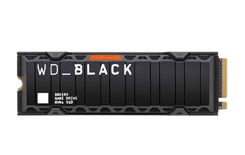 WD_BLACK SN850X NVMe SSD mit Heatsink 4 TB interne SSD (Gaming Speicher, PCIe Gen4-Technologie, Lesen 7.300 MB/s, Schreiben 6.600 MB/s) Schwarz
