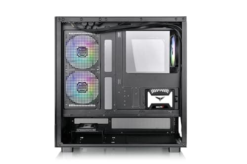 Thermaltake View 270 TG ARGB Plus | Mid‑Tower PC‑Gehäuse mit Tempered Glass & ARGB‑Lüftern | ATX‑Kompatibel | (Schwarz) View 270 Plus Schwarz Bild 4