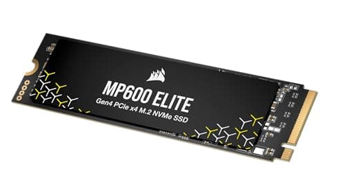 CORSAIR MP600 ELITE 2TB M.2 PCIe Gen4 x4 NVMe SSD - M.2 2280 - Bis zu 7.000MB/Sek. Sequentielles Lesen - High-Density 3D TLC NAND - Schwarz