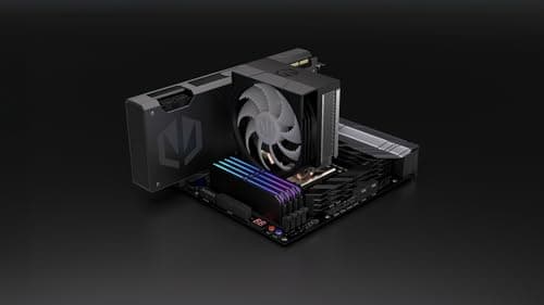 ENDORFY Spartan 5 ARGB CPU Kühler 120 mm PWM, kompakter Prozessorkühler, leiser Tower Kühler, ARGB LED Beleuchtung, AM5 AM4 LGA1700 Intel AMD, 160W TDP, Wärmeleitpaste enthalten Bild 3
