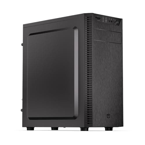 ENDORFY Armis 100 Solid PC Gehäuse ATX, microATX, Mini ITX mit SD/microSD Kartenleser, USB 3.2, 5,25" Schacht, Stratus 120 PWM Lüfter, GPU bis 335 mm, Schwarz Bild 2