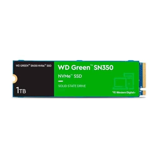 WESTERN DIGITAL M.2 WD SN350 1TB WDS100T2G0C Green PCIE NVME SSD Bild 4