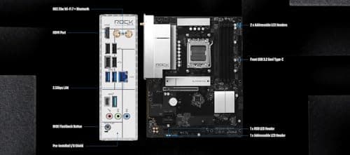 ASRock B650 Rock WiFi7 AM5 ATX Mainboard (90-MXBUY0-A0UAYZ) Bild 6