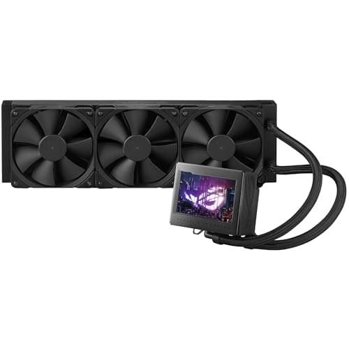 ASUS ROG Ryujin III 360 All-in-One Flüssig CPU-Kühler (3,5 Zoll LCD, Asetek-Pumpe der 8. Generation, 3x Noctua 2000 PWM 120mm-Radiatorlüfter, schwarz)