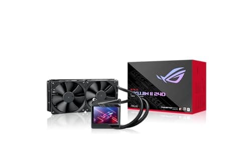 ASUS ROG RYUJIN II 240 All-in-One CPU-Wasserkühlung (3,5-Zoll-LCD, integrierter Pumpenlüfter zur Kühlung von VRM und M.2, 2x Noctua iPPC 2000 PWM 120mm Radiatorlüfter) Bild 3