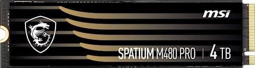MSI SPATIUM M480 PRO PCIe 4.0 NVMe M.2 4TB interne SSD PCIe Gen4 NVMe (SPATIUM M480 PRO PCIe 4.0 NVMe M.2 4TB) Bild 4