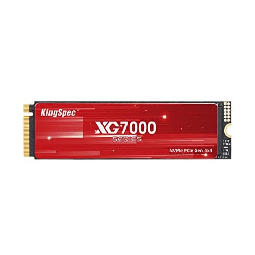 KingSpec XG7000 2TB SSD NVMe M.2, 2280 SSD PCIe 4.0 Gen 4x4, Unglaubliche Lese-/Schreibgeschwindigkeit bis zu 7400/6600 MB/s, Interne M2 PCIe SSD Kompatibel mit Gaming Konsole/Desktop/Gaming Laptop