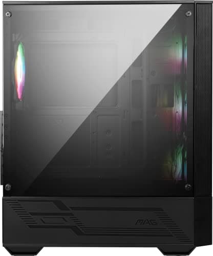 MSI MAG Forge 112R Mid-Tower PC-Gehäuse - gehärtetes Glas, unterstützt ATX, Micro-ATX & Mini-ITX, Mesh-Front, 4X 120mm ARGB Lüfter mit Hub Controller, Magnetischer Staubfilter, USB 3.2 Gen 1 Typ-A Bild 6