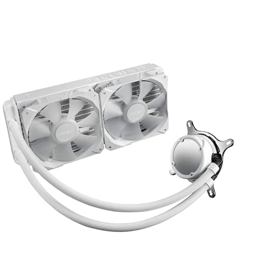 ASUS ROG STRIX LC II 240 ARGB AM5 White Edition All-in-One Flüssig-CPU-Wasserkühlung (Aura Sync, zwei adressierbare ROG 120mm RGB-Lüfter) Bild 4