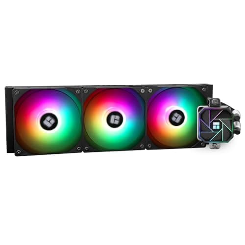 TR AQUA ELITE 360 V3, 3 x ARGB PWM Lüfter mit S-FDB-Lager, effiziente PWM-gesteuerte Pumpe, für AMD / AM4 / AM5 Intel LGA1150 / 1151/1200 / 2011/1700 (AE360 V3) 360mm 360-BLACK Bild 2