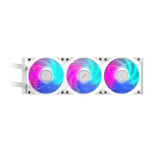 GIGABYTE AORUS WATERFORCE II 360 Ice AIO Flüssigkeits-CPU-Kühler - 3x120mm ARGB-Lüfter, Schiebe-in-Verriegelungsmechanismus, Daisy-Chain, kompatibel mit Intel LGA 1851 und AMD AM5 Bild 8