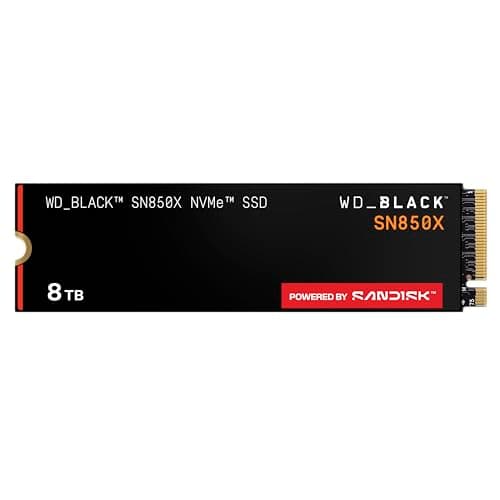 WD_BLACK SN850X NVMe SSD 8 TB interne SSD (Gaming Speicher, PCIe Gen4-Technologie, Lesen 7.200 MB/s, Schreiben 6.600 MB/s) Schwarz 8 TB Standard SN850X Bild 2