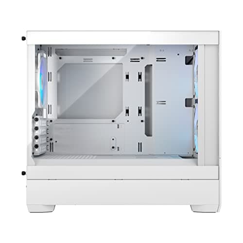 Fractal Design Pop Mini Air RGB - mATX PC Gehäuse Weiß - Honeycomb Mesh Front - Tempered Glass - 3X 120 mm RGB-Lüfter - Kompaktes Gaming Case Weiß/Flyaway Orchidee Mini Air Bild 6