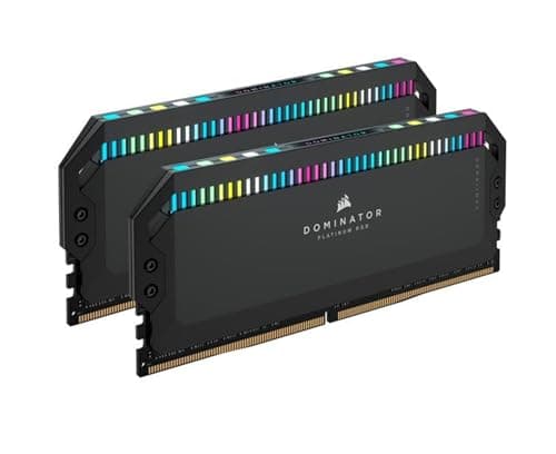 Corsair Dominator Platinum RGB DDR5 RAM 64GB (2x32GB) 5200MHz CL40 Intel XMP iCUE Kompatibel Computer Speicher - Schwarz (CMT64GX5M2B5200C40) Schwarz 64GB (2x32GB) Bild 2
