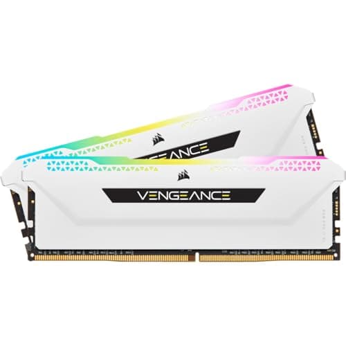 Corsair VENGEANCE RGB PRO SL 32GB (2x16GB) DDR4 Bis zu 3600MHz (PC4-28800) CL18 1.35V Desktop Memory - Weiß, CMH32GX4M2D3600C18W, 2 x 16 GB Bild 2