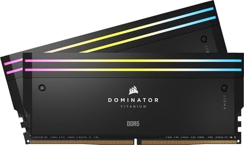 CORSAIR Dominator Titanium RGB DDR5 RAM 96GB (2x48GB) DDR5 6600MHz CL32 Intel XMP iCUE-Kompatibler Computerspeicher - Schwarz (CMP96GX5M2B6600C32) Bild 2