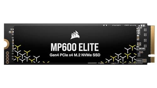 CORSAIR MP600 ELITE 2TB M.2 PCIe Gen4 x4 NVMe SSD - M.2 2280 - Bis zu 7.000MB/Sek. Sequentielles Lesen - High-Density 3D TLC NAND - Schwarz Bild 6