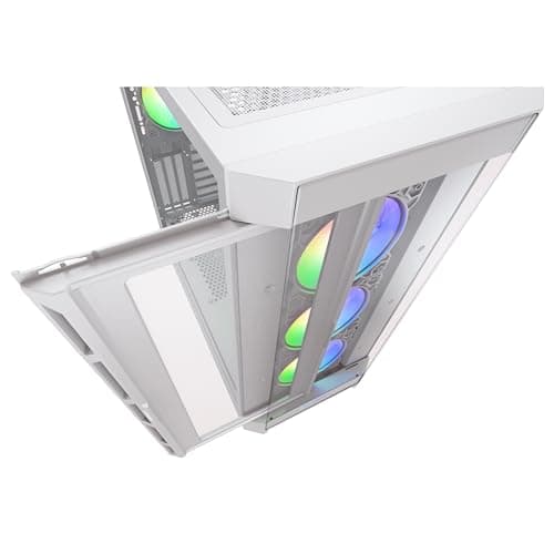 COUGAR DUOFACE PRO RGB Mid Tower PC Gehäuse mit 2 Frontplatten und RGB Lüftern (Weiss) Bild 8
