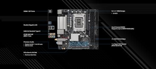 ASRock Asro B760M-ITX/D4 WiFi B760 Bild 6