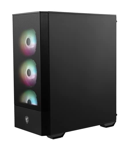 MSI MAG Forge 112R Mid-Tower PC-Gehäuse - gehärtetes Glas, unterstützt ATX, Micro-ATX & Mini-ITX, Mesh-Front, 4X 120mm ARGB Lüfter mit Hub Controller, Magnetischer Staubfilter, USB 3.2 Gen 1 Typ-A Bild 8