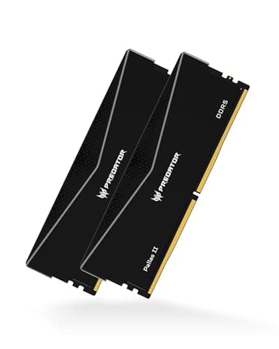 Acer Predator Pallas II DDR5 RAM 32GB (16GBx2) 6000MHz CL36 - für Intel XMP 3.0 & AMD Expo - PC Computer Gaming Arbeitsspeicher - Schwarz 32GB (16GBx2) CL36 Schwarz Bild 2